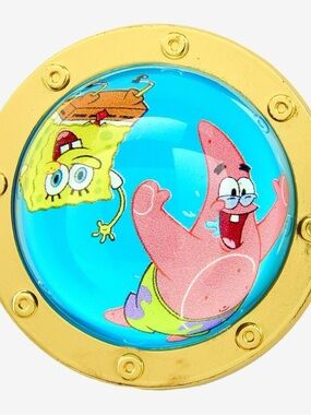 SpongeBob SquarePants Patrick & SpongeBob Porthole Dome Enamel Pin